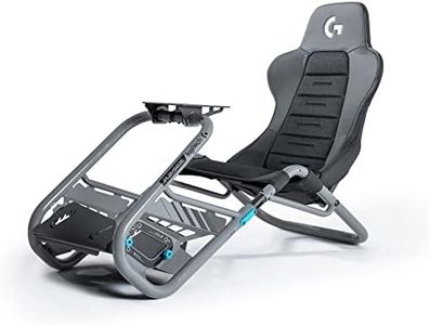 Playseat Trophy - Logitech G Edition Sim Racing Cockpit | Fully Adjustable | Supports all Direct Drive Steering Wheels | Lightweight & Robust | Absolute Comfort | ActiFit