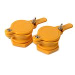 BeeCastle Pack of 2 Durable Honey Gate for Extractor,Honey Extractor Tap,Beekeeping Equipment (Yellow Light Color)