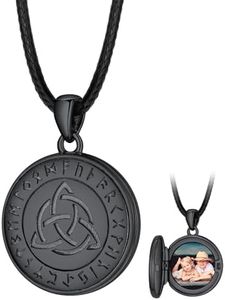 FaithHeart Custom Locket Necklace with Photo for Men, Copper/Sterling Silver Locket That Hold Pictures Personalized Photo Locket Memorial Necklace with Pictures Inside Jewelry Gift