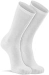 Fox River Outdoor Wick Dry Therm-A-Wick Ultra-Lightweight Crew Liner Socks, Large, White