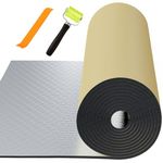 GOSCHE Car Sound Deadening Mat Material, 394 Mil 16.14 Sqft Sound Deadener with Tools, Automobile Sound Deadening & Heat Insulation Material for Automobile Hoods, Hoods, Doors, and Trunks