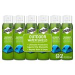 Scotchgard Outdoor Water Shield Fabric Spray, Water Repellent Spray for Spring and Summer Outdoor Gear and Patio Furniture, Fabric Spray for Outdoor Items, 63 Ounces (6 Cans)