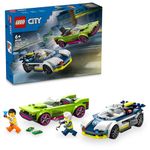 LEGO City Police Car and Muscle Car Chase Set 60415(213 Pieces)