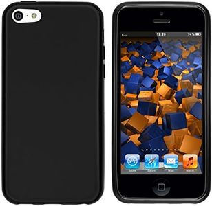 mumbi Custodia compatibile con iPhone 5c Case Custodia per cellulare, nero opaco