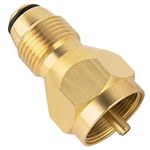 SHINESTAR Propane Tank Refill Adapter for QCC1/Type1 Propane Tank, Solid Brass Regulator Valve Accessory for 1 LB Tank Throwaway Disposable Small Cylinders