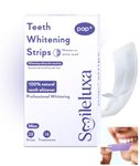 Smileluxa Teeth Whitening Strips for Brighter Teeth Effectively Removes Years of Teeth Stains| Enamel Safe Teeth Whitening | FDA Approved | Sensitivity & Peroxide Free | Vegan, Non Toxic| (28 Strips ( 14 Treatment ))