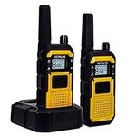 Retevis RB48 Two Way Radio, Heavy Duty Walkie Talkies, IP67 Waterproof, Shock-Resistant,Vibration,USB-C,SOS,2000mAh,NOAA,2 Way Radios for Construction Sites, Farms,Warehouse,Skiing (2 Pack)