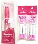 Sewline fabric glue pen PLUS 2 x double refill pack, EPP, no pins, dries clear, sewing & paper piecing