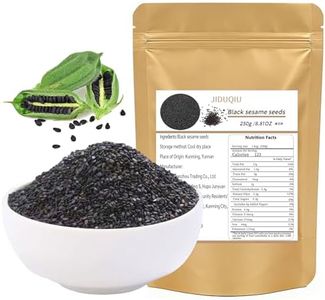 JIDUQIU Black Sesame Seeds 250g/8.81OZ Sesame Seeds for Cooking and Food Flavoring Bulk - Perfect for Chefs Restaurants & Culinary Enthusiasts.