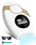 Evolpor IPL Hair Removal Devices, 5 Energy Levels, 999,999 Flashes, Manual & Automatic Modes, Pain-Free Results, Laser Hair Removal Devices for Face, Underarms, Legs, and Body