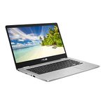 ASUS 14 inch Chromebook C423NA (Intel Celeron N3350, 4GB RAM, 64GB eMMC, Chrome OS), Silver