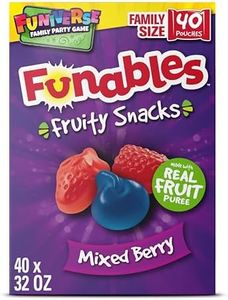 Funables Fruity Snacks, Mixed Berry, Flavored Snacks, Back to School Snack for Lunch, 32 oz 40 ct