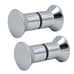 OctBird 2 Double Sided Shower Door Knob, Aluminium Alloy Round Back to Back Glass Door Handle Pull, Shower Glass Door Handle for Shower Door Glass Doors