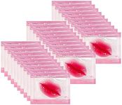 NIYET 30 pieces of Moisturizing Collagen Crystal Lip Mask - Anti-Ageing & Anti Chapped, Reduce lip Wrinkles, Fade Lip Color, Make Skin Smooth And Firm Collagen Lip Pieces (Rose)