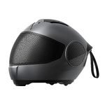 LEXIN Model S, Ultra-Portable Bluetooth Speaker, Helmet Style Small Wireless Speaker, Loud Stereo, Deep Bass, IPX4, Smart TWS Pairing, Unique Motorcycle Gifts for Men, Riders, Boyfriend, Dad (Gray)