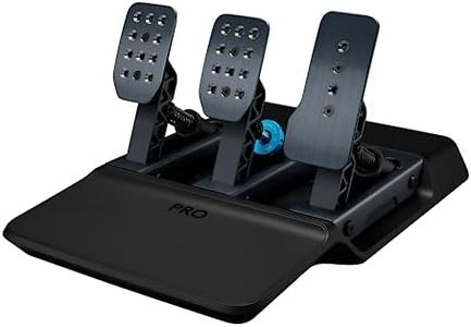 Logitech G PRO Racing Pedals - Racing Simulator Pedals with 100kg Load Cell Brake, Fully Customizable, Swappable Springs & Elastomers, Modular Design