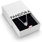 Pandora Timeless Women's Sterling Silver Elevated Heart Cubic Zirconia Pendant Necklace, 45cm, With Gift Box