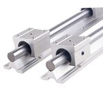 BEVDICNC Linear Rail Kits with 2pcs SBR20-1500mm Shaft Rod and 4Pcs SBR20UU Square Type Block Bearing,Linear Rails and Bearings for CNC Machine and 3D Printer