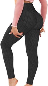 AIMILIA Butt Lifting Anti Cellulite Leggings for Women High Waisted Yoga Pants Workout Tummy Control Sport Tights Black