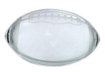 Amlong Crystal Football Paperweight 3.5 inch with Gift Box