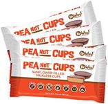 Vegan, Gluten Free, Nut Free |Large Chocolate PeaNot Butter Cups (4 Pack) | Dairy Free, Soy Free, Sesame Free | Allergy Friendly Snacks | No Whey Foods