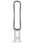 Dyson Cool AM07 Fan with Remote Control, 100 cm, 9h Timer, Tower Fan, Quiet White/Silver, Energy Saving, Fan Floor Fan Bedroom, Volume 48 db, 10 Levels