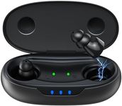 NVBOTY Supermini Hearing Aids for Seniors with Digital Chips, 80H Wireless Charging Case OTC Rechargeable Hearing Amplifiers Invisible with 16-Channel Sound Processing 3 Modes (Black)