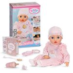BABY born Annabell 43cm, soft doll with functions and sound for children from 3 years, incl. accessories