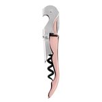 True Truetap Waiter's Corkscrew Bartender Turn Key Bar Accessory, 4.75", Rose Copper