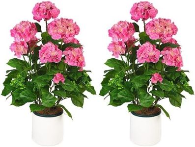 Artificial Trees for Home Decor-3FT Artificial Hydrangea Indoor with Pot - tall artificial plants UV Resistant for Indoor Outdoor Front Porch