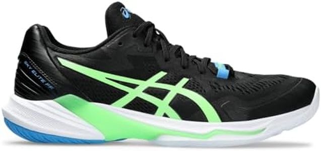 ASICS Men's Sky Elite FlyteFoam 2 Volleyball Shoes, Black/Lime Burst, 7 US