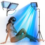 JITESY Tanning Lamp Solarium for Home, 50 W Sun Lamp, Tanning Lamp for Face and Body, 2 Modes Constant + Pulsating, 5 Brightness Levels, Face Tanning Daylight for Home