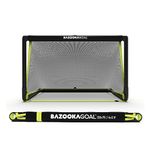 BazookaGoal Original Solid Frame Pop Up Goal - Folding Mini Football Goal for Kids and Adults - Portable Goal Post - Easy to set-up & Steady - 120x75cm