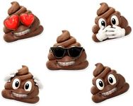 NEWMOJI® Poop Wall Stickers - Set of 5, Removable Emoji-Themed Decals for Birthday Party Decorations