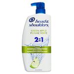 Head & Shoulders Green Apple 2-in-1 Shampoo + Conditioner, 835ML White,Green,Blue