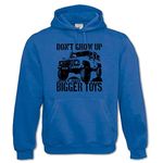 4x4 Hoodie - Buy Bigger Toys 4WD Off Road Vehicle Hoodies - 4 Wheel Drive Clothing Gift for Men - LR Series - Royal-XL