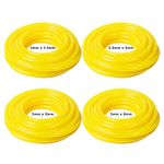 Fuel Line Hose Tube1.5m,4 Sizes Diesel Fuel Pipe Replacement Oil Hose for Mower Strimmer, Chainsaw, Blower, Outdoor Garden Machines (4 Size, 1.5m Per Each)