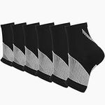 Srclo 3 Pairs Neuropathy Socks, Plantar Fasciitis Socks for Womens and Mens, Ankle Compression Breathable Anti-Slip Socks（SIZE：M 3-5 L 6-8 XL 9-11）.