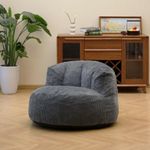 N&V Large Crescent Bean Bag Chair, 