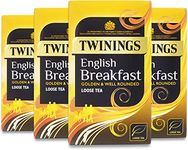 Twinings English Breakfast Tea | Golden, Well Rounded & Full Bodied Black Tea | Loose Leaf Tea (4 x 125g Pack)