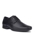 Liberty Men Formal Derby Shoes with PU Upper|PVC Sole Lacing Shoes for Men | Formal & Office Wear Shoes for Men | Lacing Formal Shoes for Men (7 UK - Black)