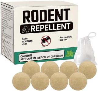Rodent Repellent 8 Pack, Mouse Repellent Rat Repellent Peppermint Oil, Mice Away Repellant for Outdoor/Indoor/House/Car/Boat/RV/Garage. Better Than Ultrasonic, Mice Repellent.