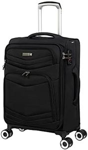 it luggage Intrepid 22" Softside Carry-on 8 Wheel Expandable Spinner with TSA Lock, Black