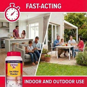 Zero In Ant Killer Powder 450g – Fast-Acting Indoor & Outdoor Pest Control