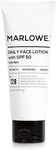 MARLOWE. No. 128 Men's Facial Lotion with Sunscreen SPF 50, 3.4 oz, Oil-Free, Lightweight Daily Face Moisturizer for Men, Includes Natural Extracts to Hydrate, Nourish & Soothe