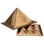 REMEDYWALA Vastu Copper Pyramid with Base 9 Pyramid Plate | South East Vastu Dosha Remedies | Size 2.5 Inch Copper Model