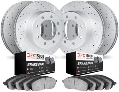 Dynamic Friction Company Brake Kit For 2019-2023 Ram 2500, 3500| Front and Rear 5000 Advanced Brake Pads and Rotors Kit