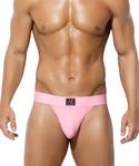 Arjen Kroos Men's Sexy Thongs Underwear Pouch G-String Athletic Supporter,AK4049 Pink