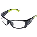 Sellstrom S72400 XP460 Safety Glasses - Clear, Anti-Fog, Black/Green