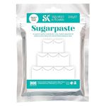 Squires Kitchen Ready to Roll Sugarpaste Icing for Decorating Cakes, Cupcakes & Cookies, Premium Quality Rolled Fondant - Bridal White 250g